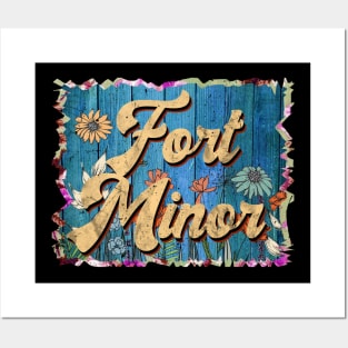 Retro Fort Name Flowers Minor Limited Edition Proud Classic Styles Posters and Art